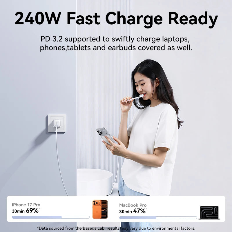 Baseus Graphene 240W High-Speed USB-C Cable