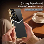 Samsung Galaxy Z Fold 6 Luxury PC Case with Electroplated Finish