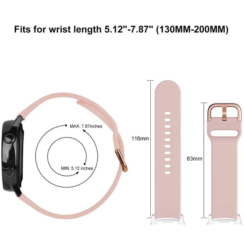 Soft Silicone Sport Strap for Samsung Galaxy Watch 8 / Galaxy Watch 8 Classic