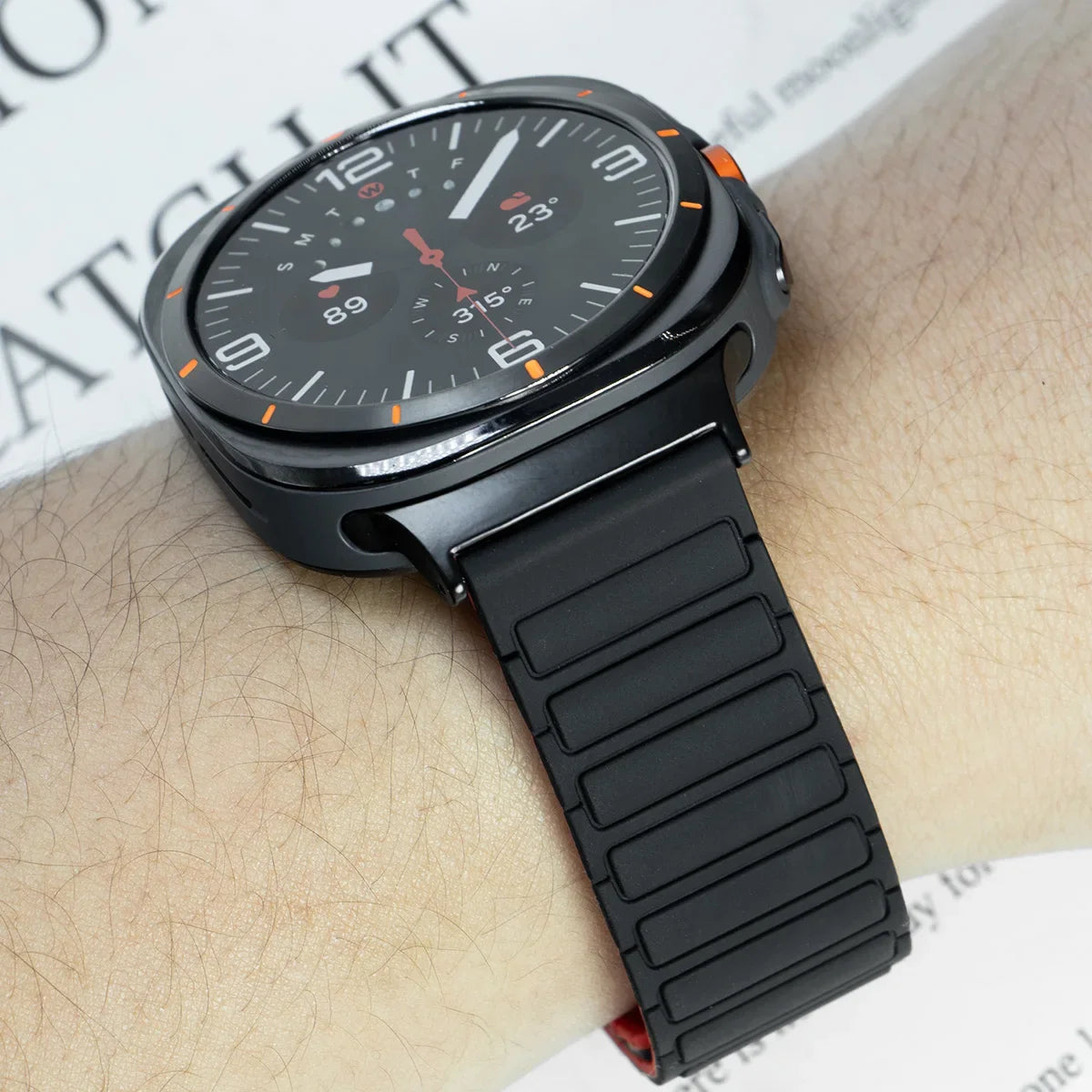 Silicone Magnetic Strap for Samsung Galaxy Watch Ultra and Samsung Galaxy Watch Ultra (2025)