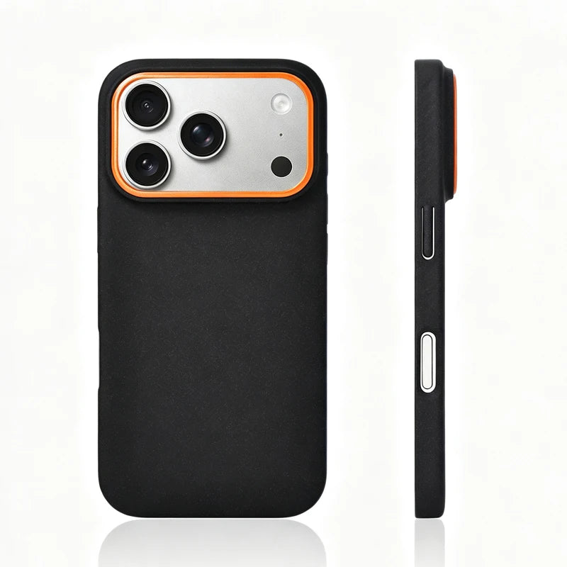 Matte Shockproof MagSafe Case with Colored Camera Accent for iPhone 17 Series