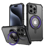 Military Grade Shockproof Armor MagSafe Case with 360° Ring Stand for iPhone 15 Series