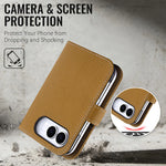 Pebbled Leather Kickstand Flip Wallet Case with MagSafe for iPhone Duo