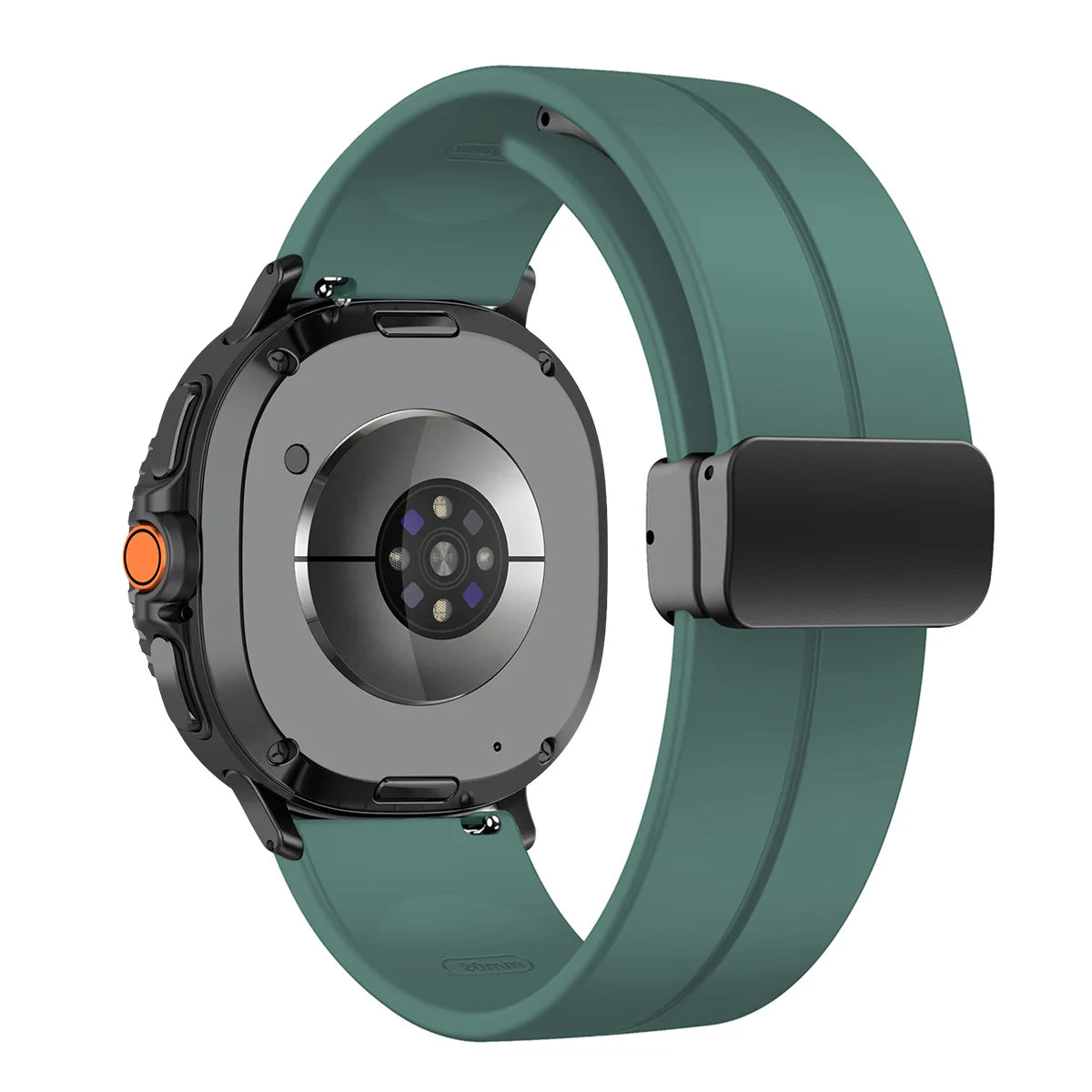 Silicone Magnetic Buckle Strap for Samsung Galaxy Watch 8 /  Galaxy Watch 8 Classic