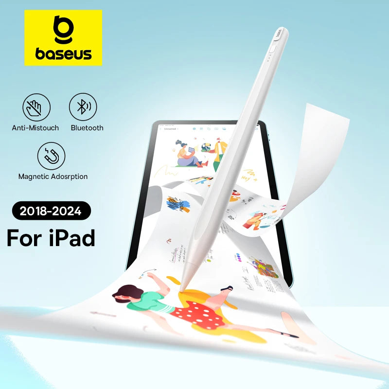 Baseus 3rd Gen Bluetooth Stylus Pen with Palm Rejection for iPad
