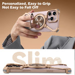 Slim Shockproof MagSafe Frameless Case with Kickstand for iPhone 16 Series