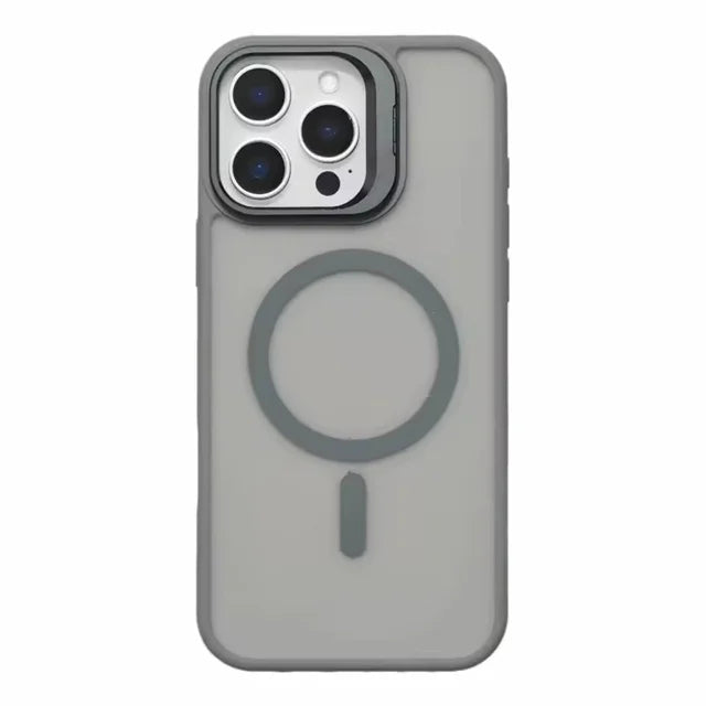 iPhone 15 Series Matte MagSafe Case with Bracket Stand Support