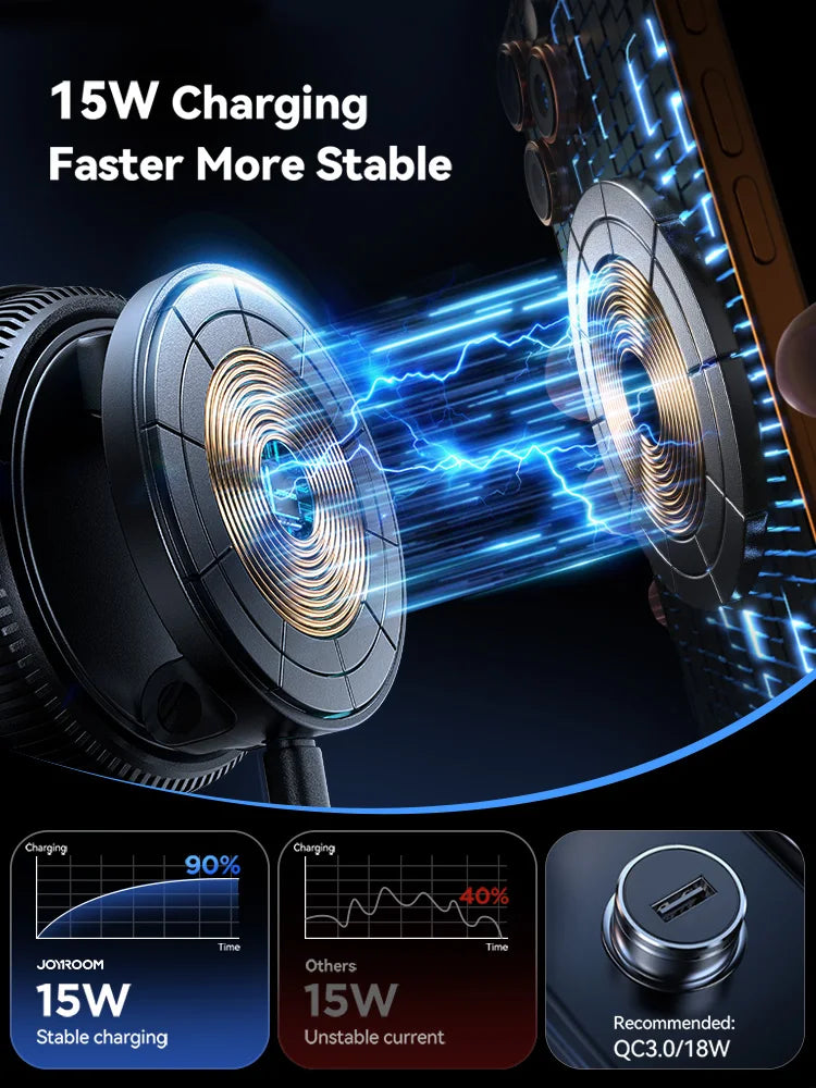 Joyroom 15W Ultra-Strong Suction Magnetic Car Charger
