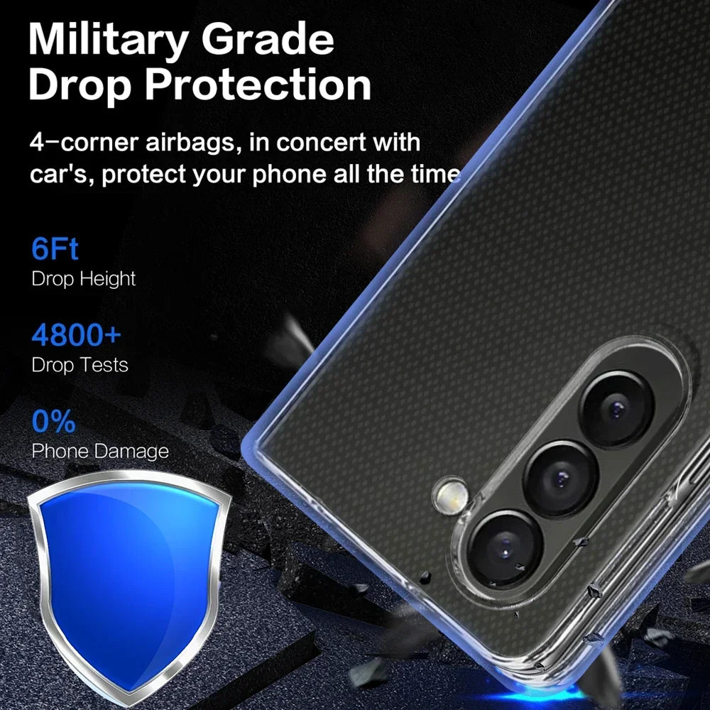 Protective Hard PC Shell Transparent Case for Samsung Galaxy Z Fold 7