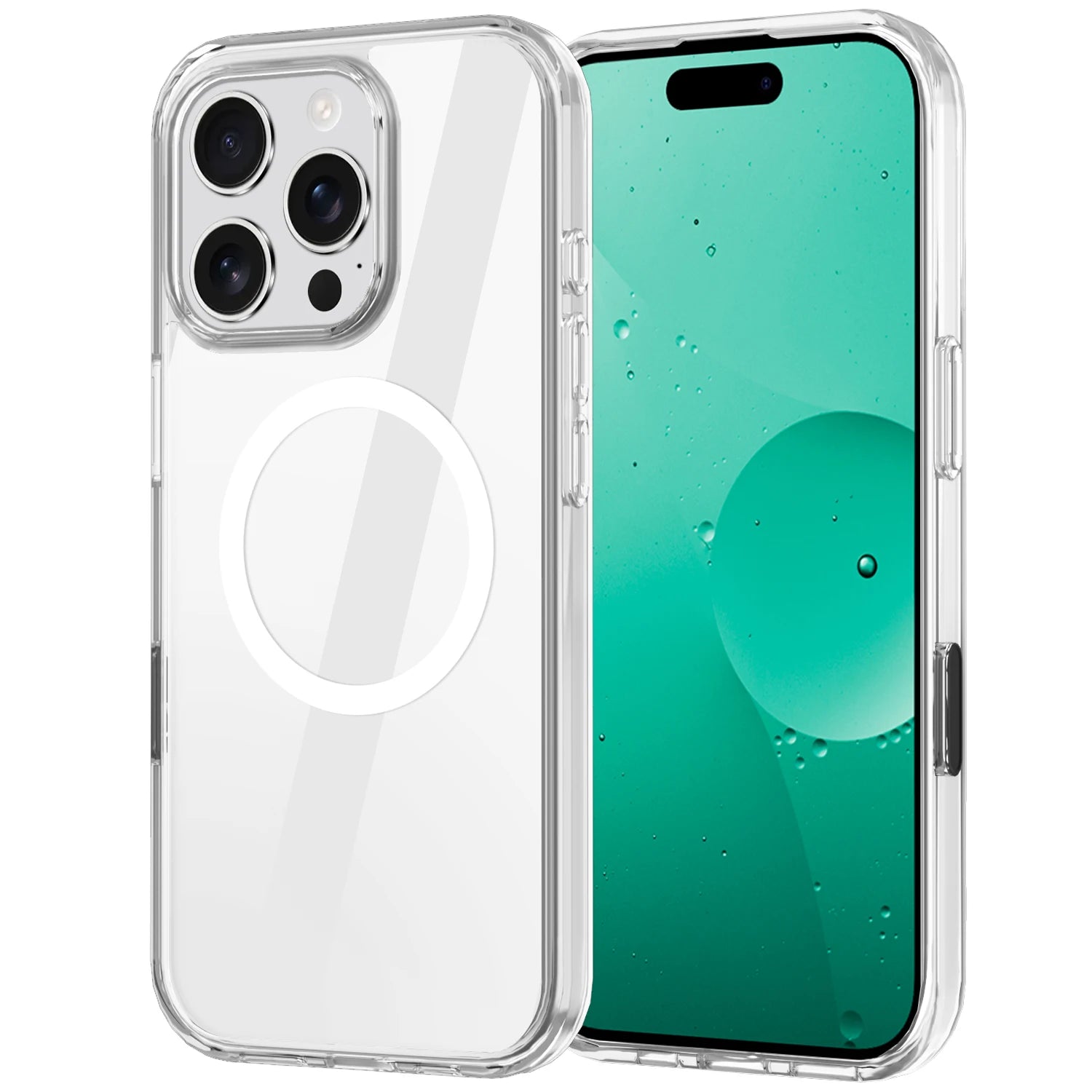 Durable Clear Acrylic MagSafe Case for iPhone 16 Series