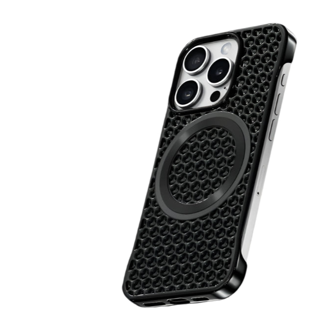 Borderless Honeycomb Thermal MagSafe Case for iPhone 15 Series