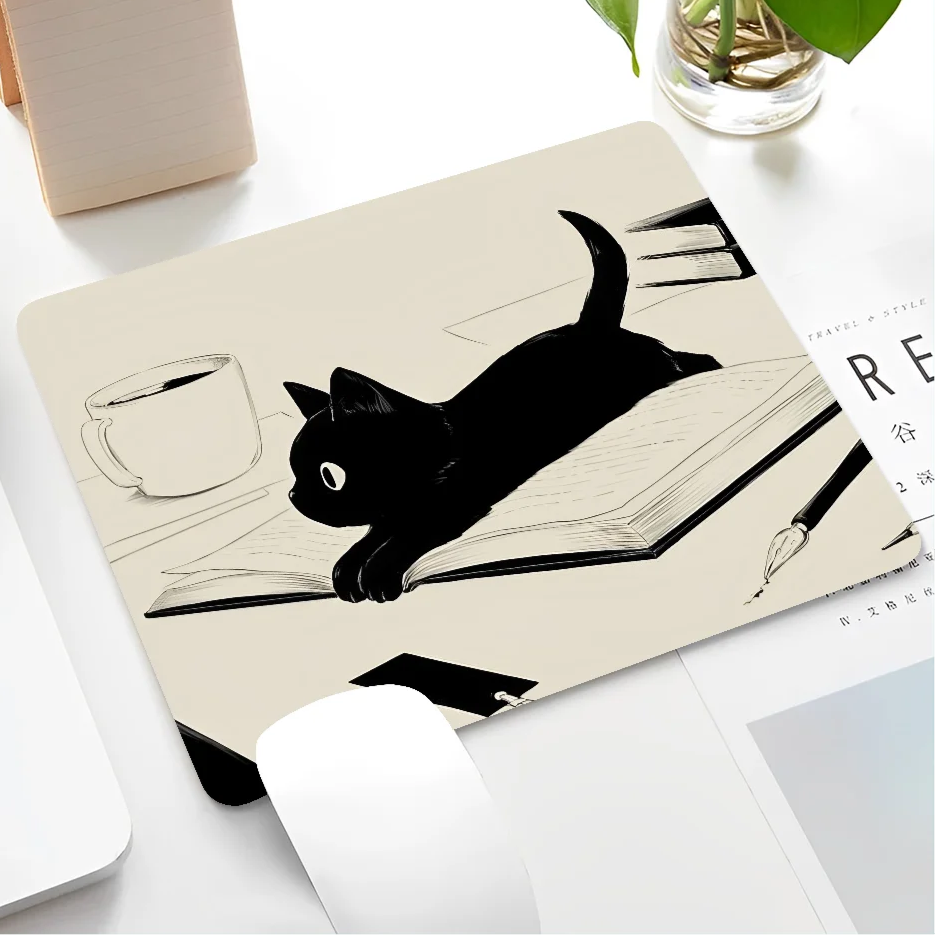 Black Cat Themed Mousepad