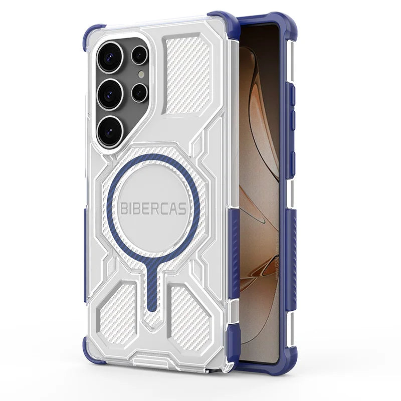 Clear Magnetic Airbag Case for Samsung Galaxy S26 Series