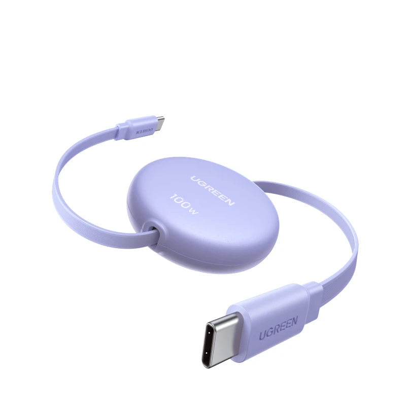 UGREEN 100W USB-C to USB-C PD Retractable Fast Charging Cable