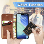 Premium Leather Flip Wallet Case for iPhone 17 Series
