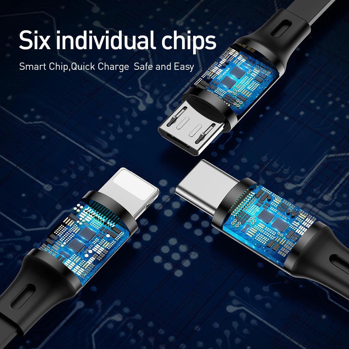 Baseus 3-in-1 Universal Charging and Data Cable