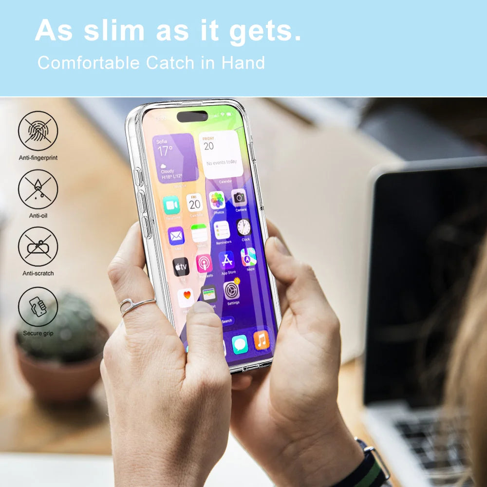 Full Protection Clear Shockproof Armor Bumper Case for iPhone 17 Series