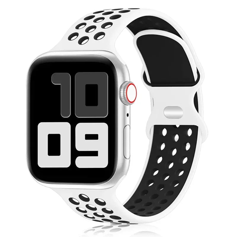 Breathable Sport Silicone Replacement Band for Apple Watch