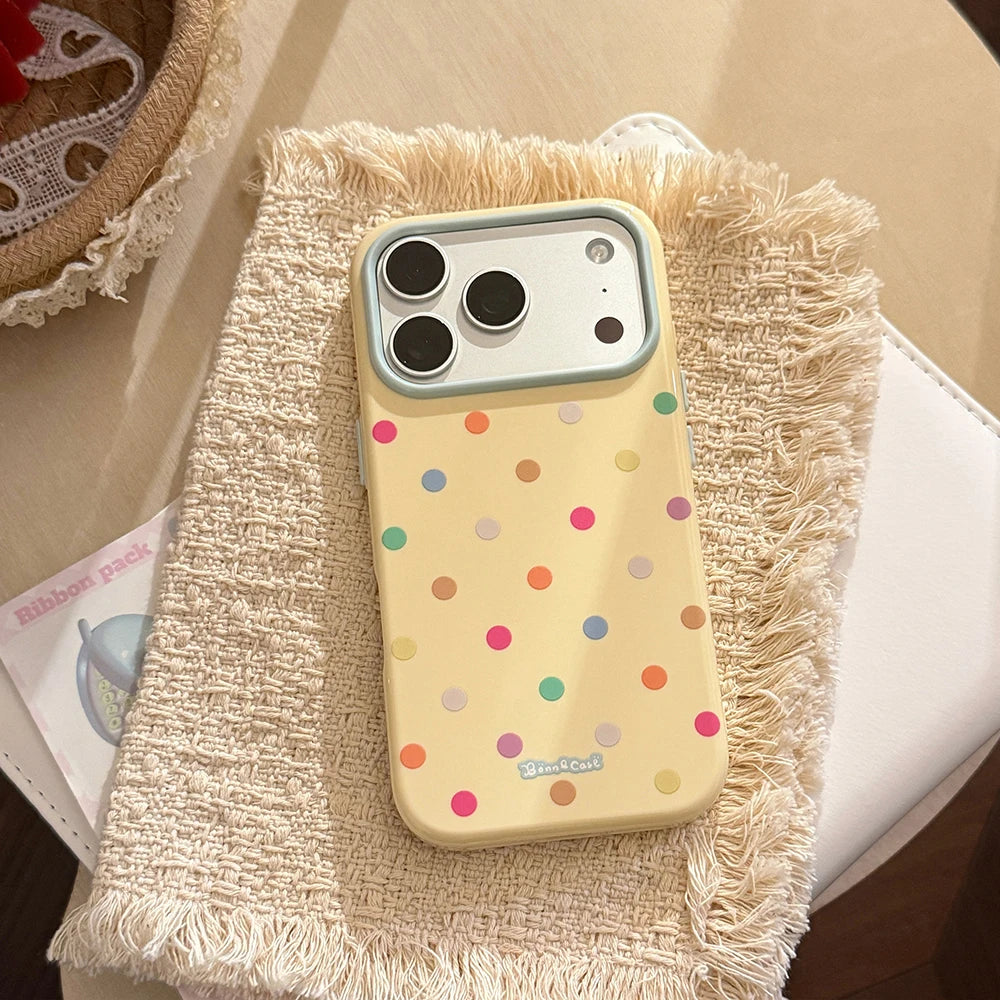 Colorful Polka Dot Protective Case for iPhone 17 Series