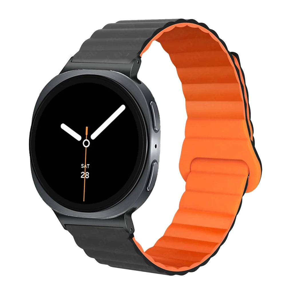 Adjustable Magnetic Silicone Bracelet for Samsung Galaxy Watch 8 & Galaxy Watch 8 Classic