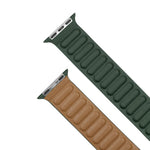 Magnetic Leather Link Band for Apple Watch