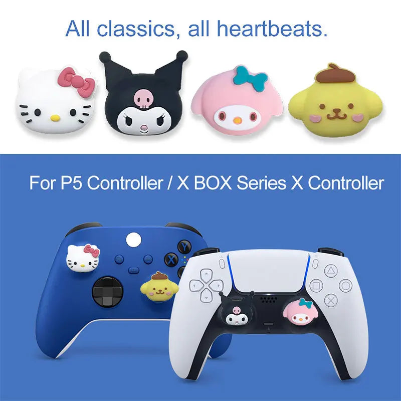 2-Pack Soft Silicone Thumb Grips for PlayStation 5 Controller