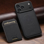 iPhone 17 Series MagSafe Leather Case with Detachable Card Sloth