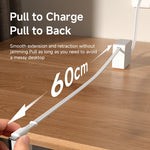 Hagibis USB-C to USB-C 100W Retractable Charger Cable