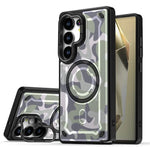 Protective Military Camouflage Magnetic Case for Samsung Galaxy S25 Series