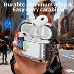 AirPods Pro 3 Case with Secure Lock and Phone Stand