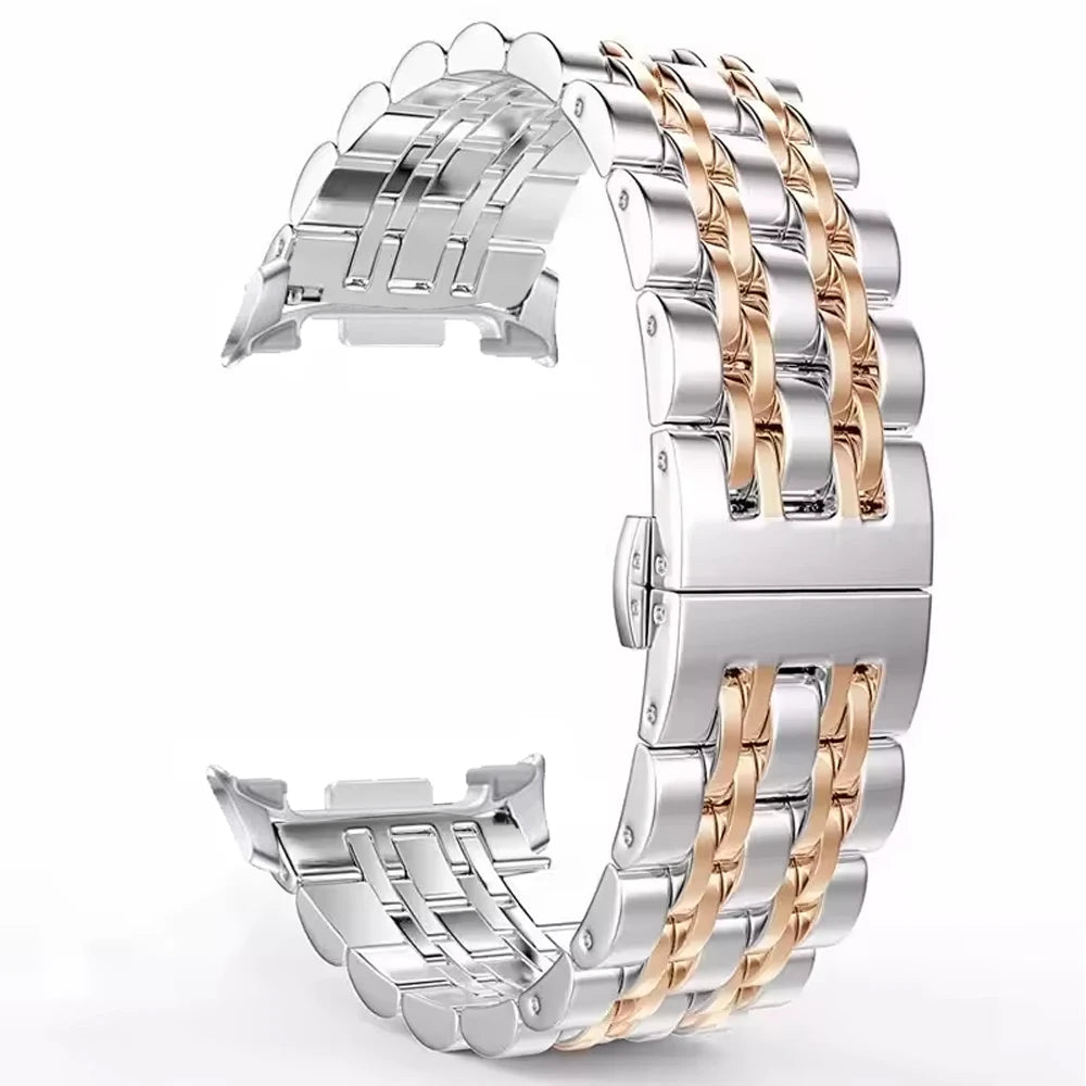 Polished Stainless Steel Watch Band for Samsung Galaxy Watch 8