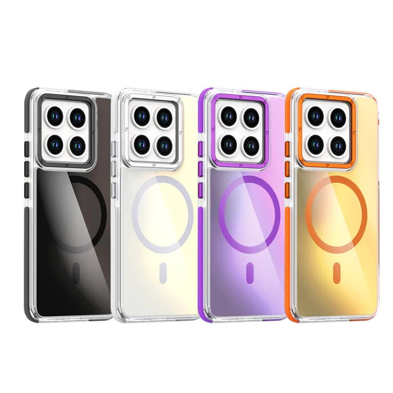 Luxury TPU + Hard PC Anti-Yellow Magnetic Case for Xiaomi 14T Series
