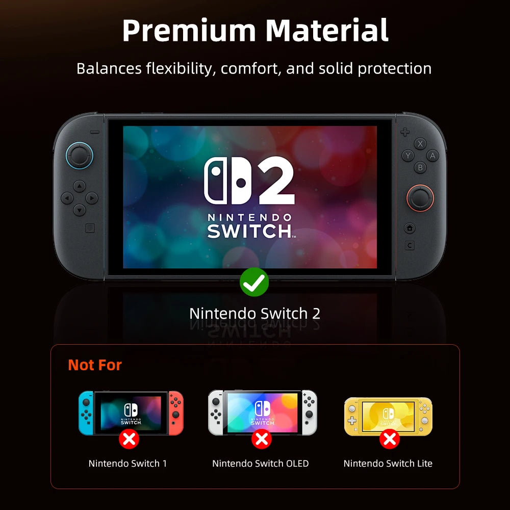 Foldable Dock-Compatible Nintendo Switch 2 Case