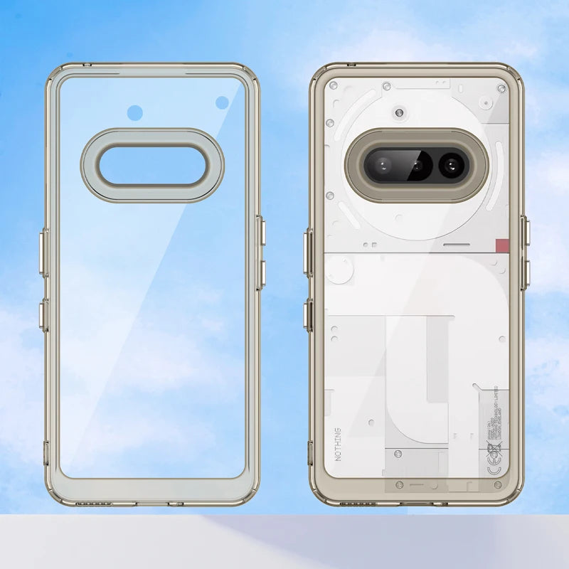 Clear Hard PC with Soft TPU Bumper Transparent Case for Nothing Phone 3a