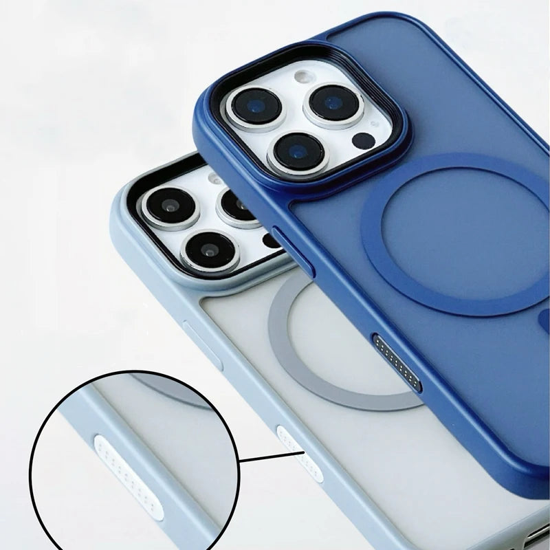 Simple Frosted MagSafe Case for iPhone 16 Series
