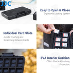 JJC 60-Slot Anti-Shock Memory Card Case
