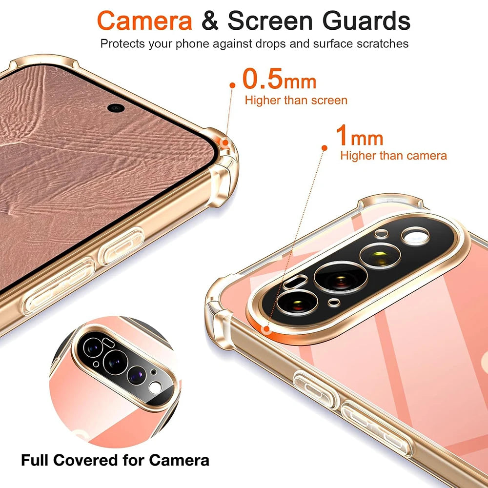 Airbag Shockproof TPU Case with Raised Camera Protection for Google Pixel 11 Series