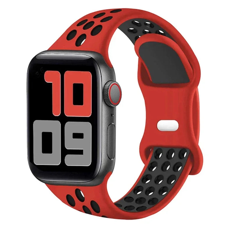 Breathable Sport Silicone Replacement Band for Apple Watch
