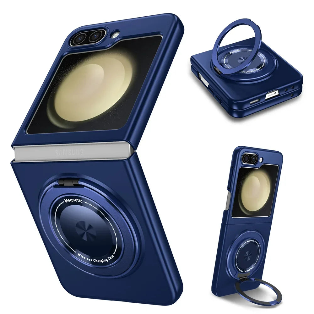 Samsung Galaxy Z Flip 6 Magnetic Case with 360° Rotating Stand