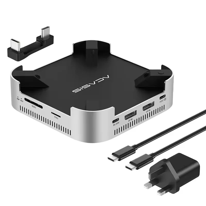 Acasis 10Gbps USB-C Dock for Mac Mini M4/M4 Pro with Dual NVMe Enclosures