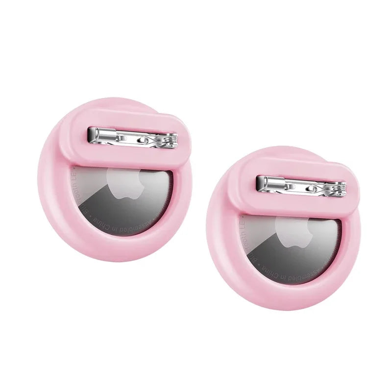 Secure Silicone AirTag Case with Safety Pin