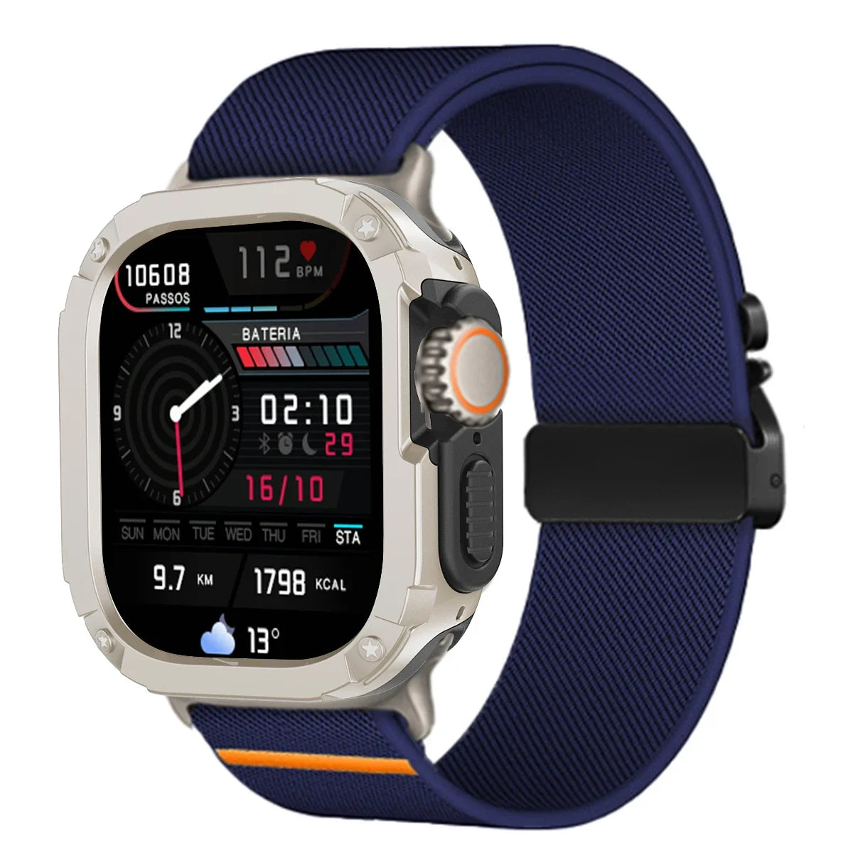 Protective Case and Nylon Sport Strap for Apple Watch