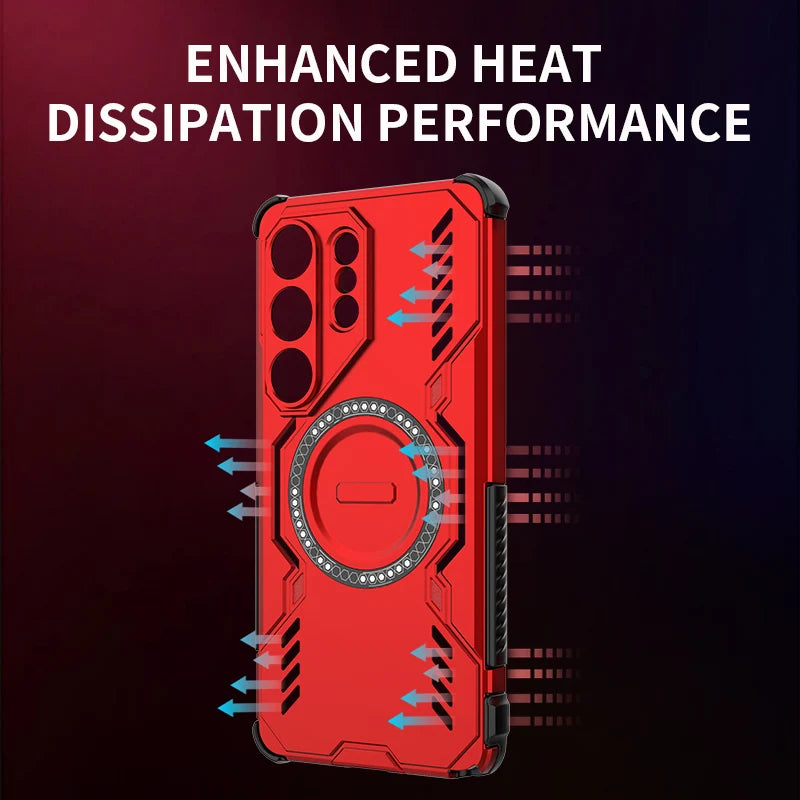 PC+TPU Shockproof Magnetic Case for Samsung Galaxy S26 Series