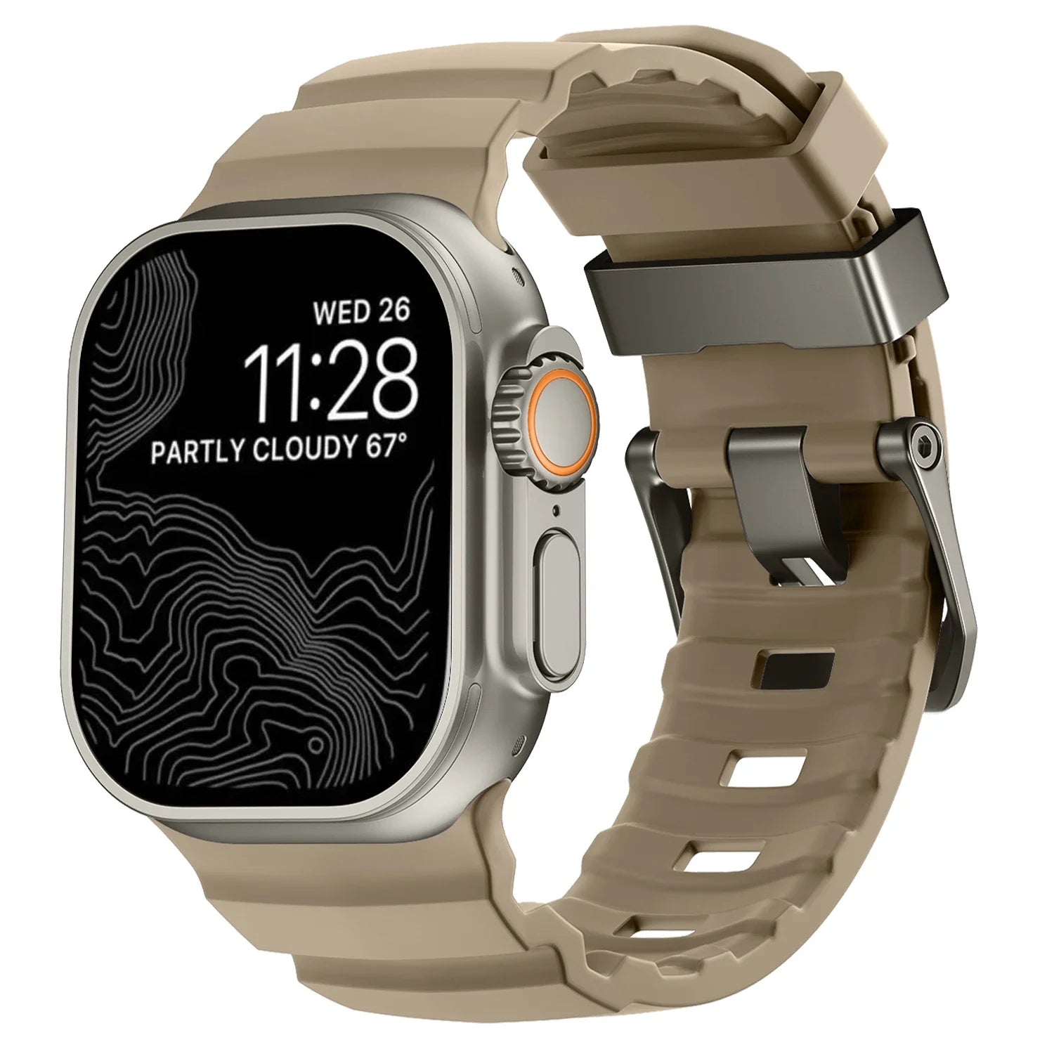 Durable Trail Silicone Replacement Strap for Apple Watch