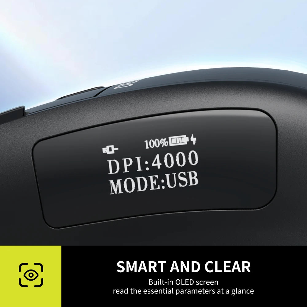 Delux M912DB Ergonomic Multi-Mode Gaming Mouse