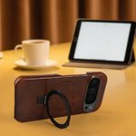 Premium Leather Case with Invisible Foldable Stand for Google Pixel 10 Series