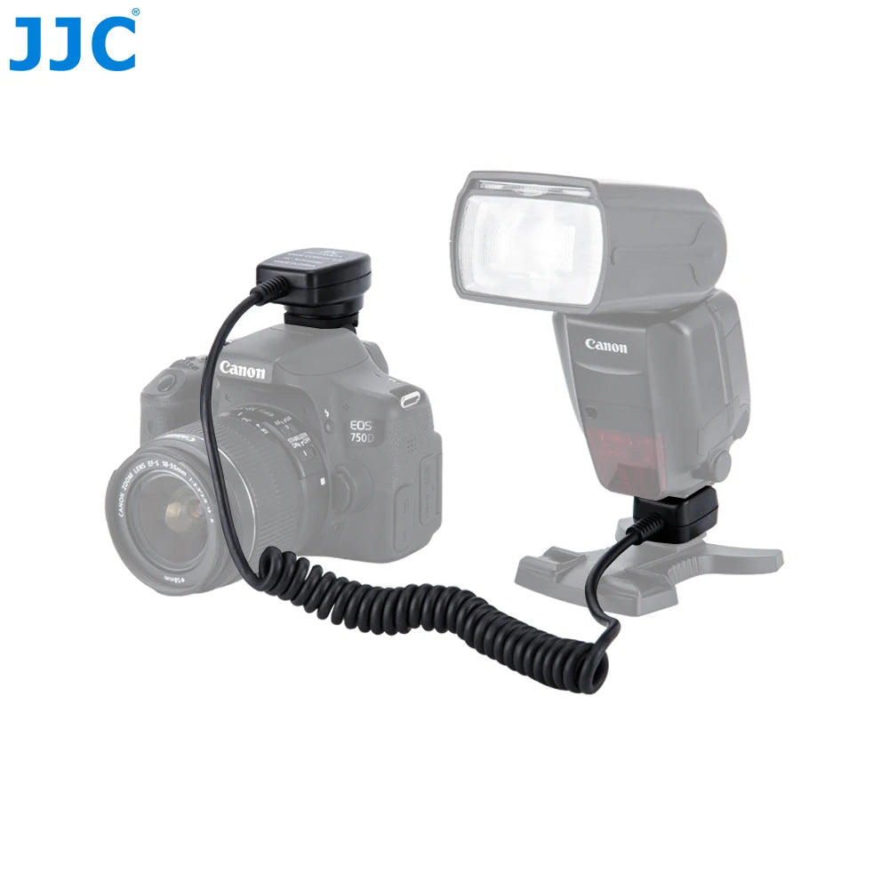 JC Replacement Hot Shoe Flash Cable for Canon Cameras