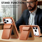2-in-1 Detachable MagSafe Leather Wallet Case with Card Holder for iPhone 17 Series
