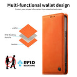 Samsung Galaxy S25 Series Leather Wallet Case with RFID Blocking