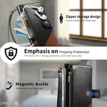 iPhone 17 Series Wallet Case with RFID Blocking Card Holder Kickstand